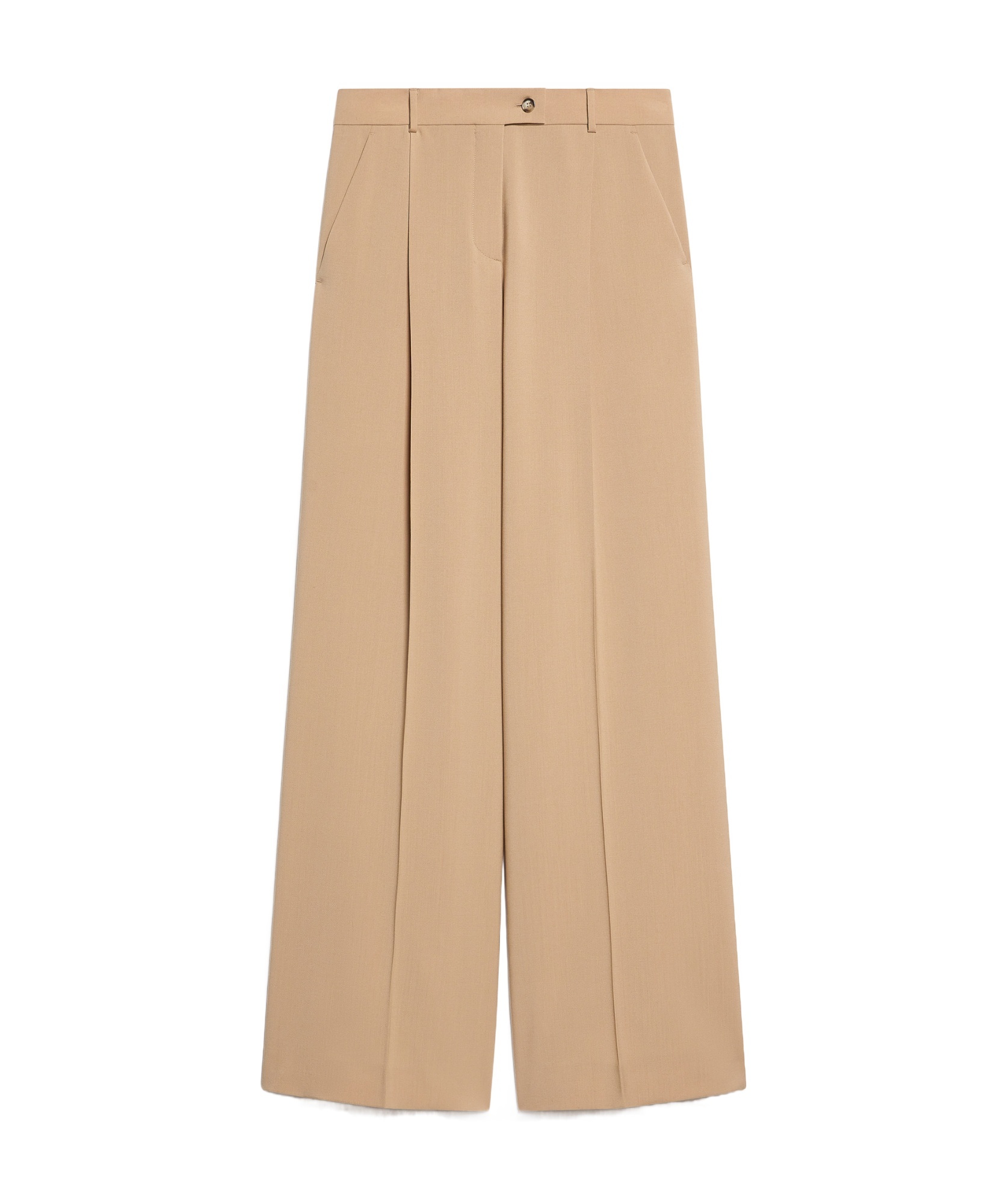 Sportmax Woman Pants Camel Size 10 Virgin Wool In Nude
