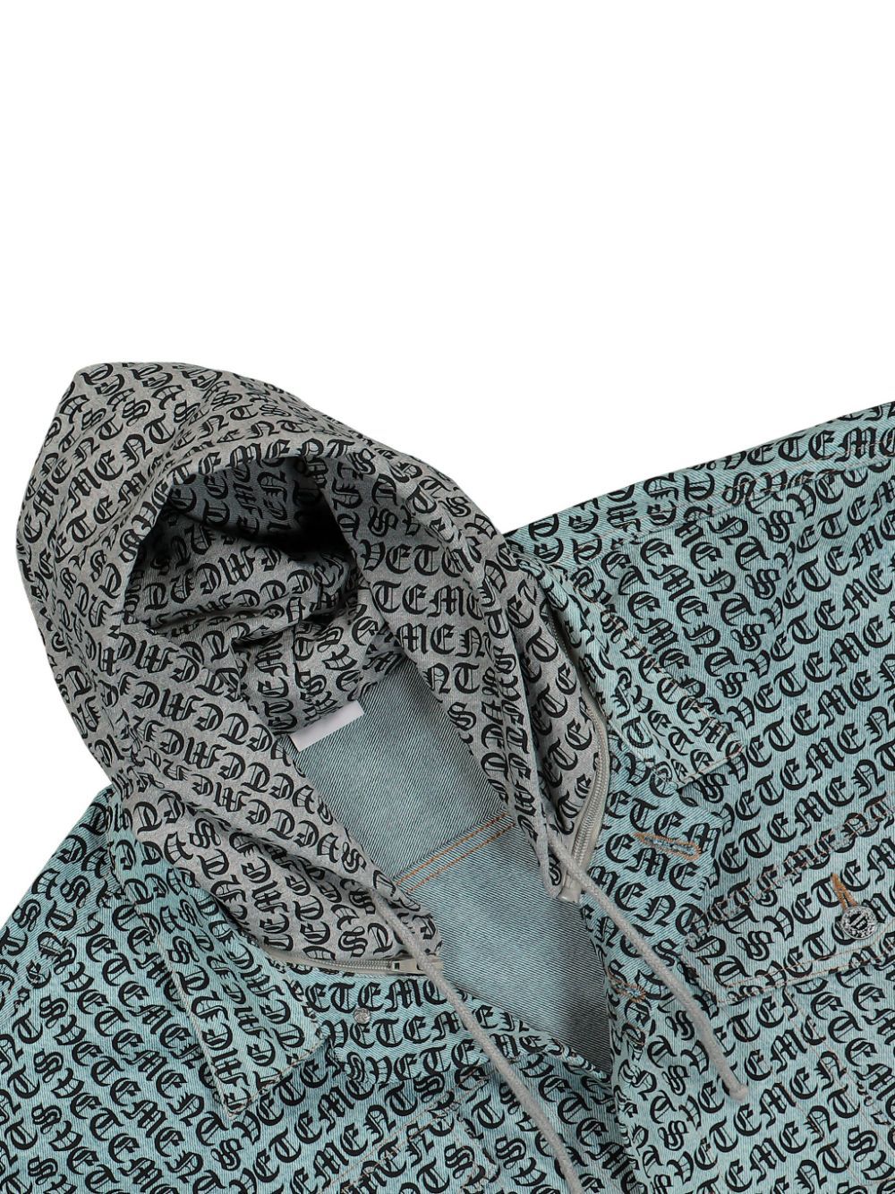 Vetements Monogram-print Jacket In Green