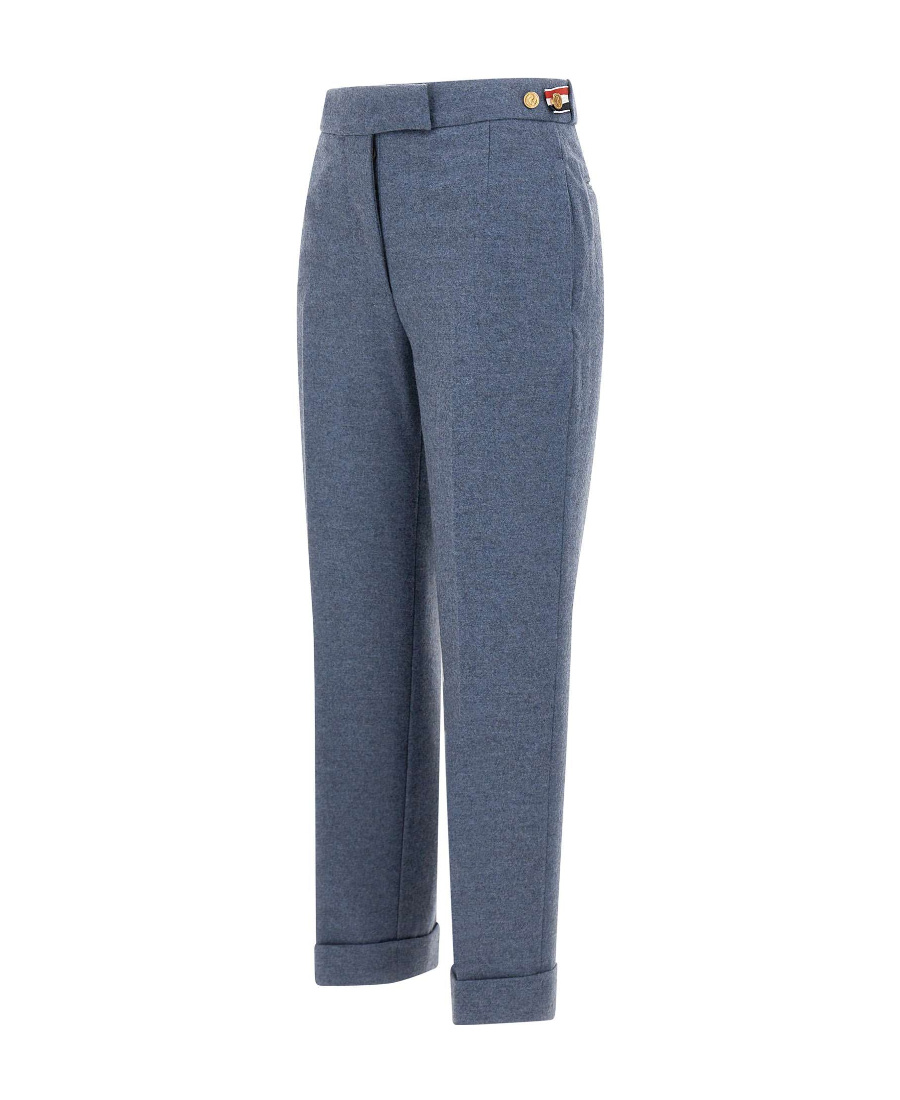 Thom Browne Cropped Slim-cut Trousers