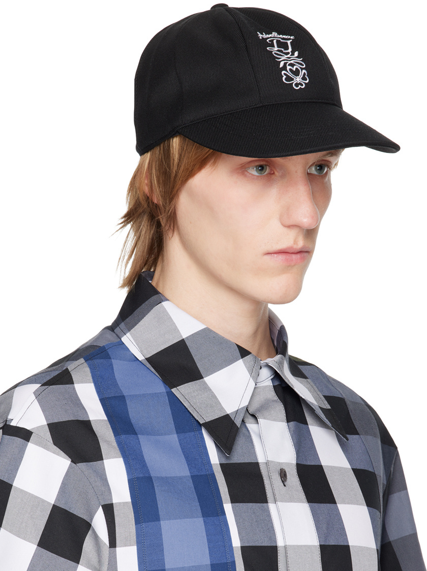 Ader Error Logo Baseball Cap In Black