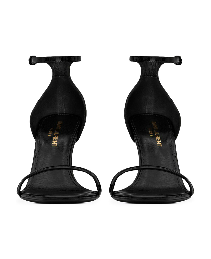 SAINT LAURENT OPYUM SANDALS IN PATENT LEATHER