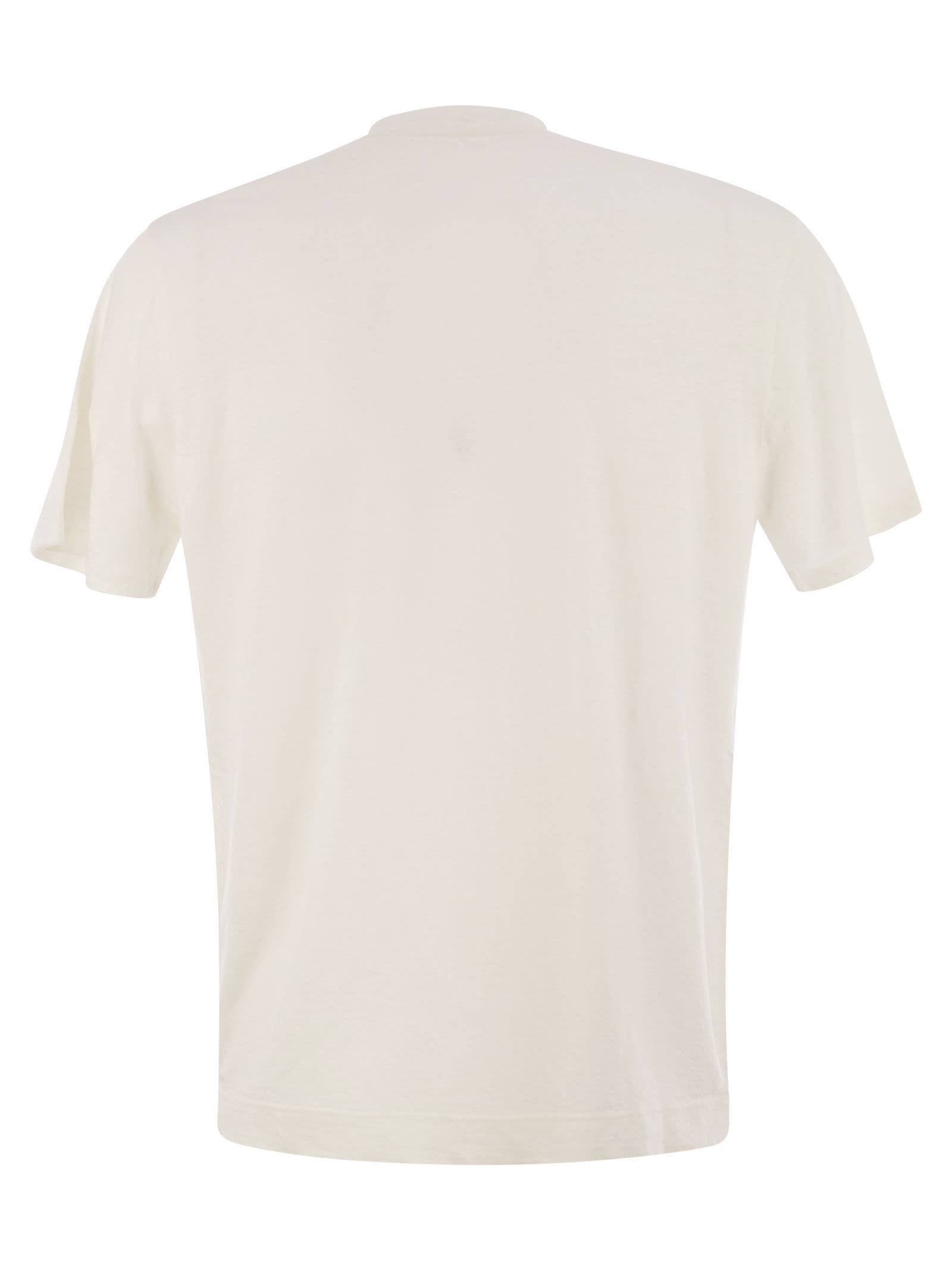 Fedeli Linen T-shirt In White