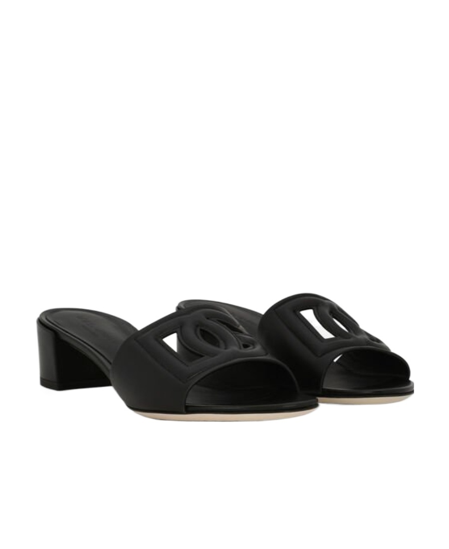 Dolce & Gabbana 'dg Logo Slides For Stylish In Black