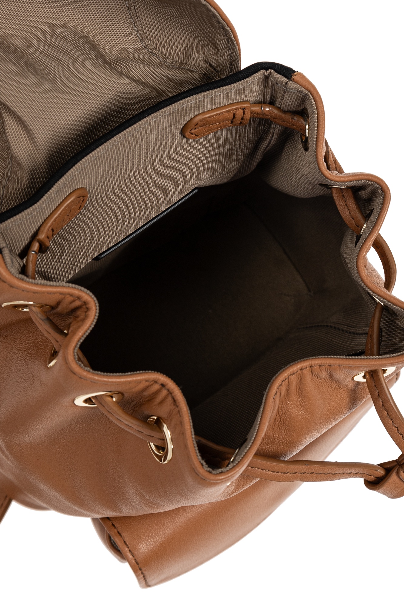 Furla Mini Flow Backpack In Brown