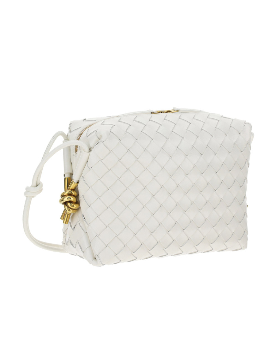 Bottega Veneta Medium Loop Camera Bag In White