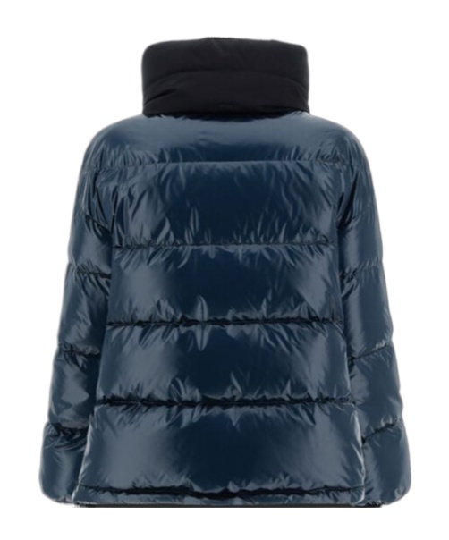 Herno High-neck Padded Jacket In Blue