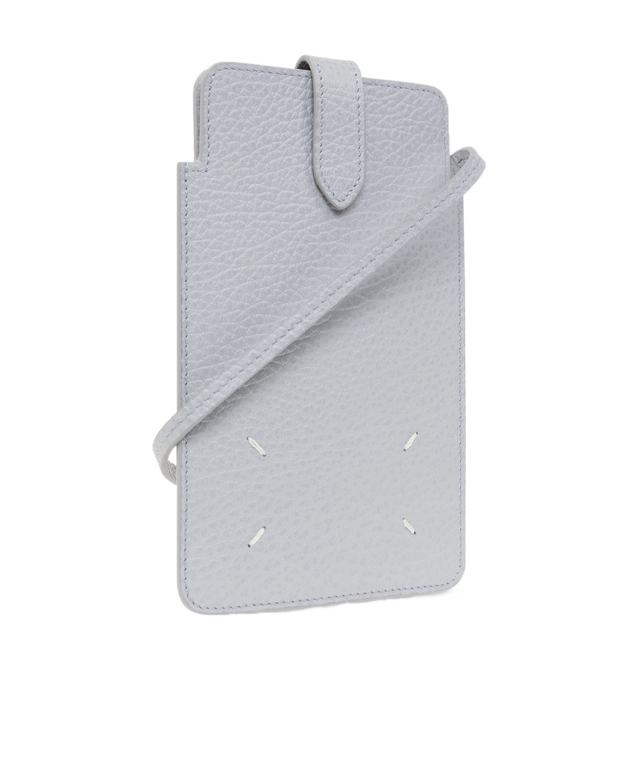 MAISON MARGIELA NECK-STRAP LEATHER PHONE CASE 