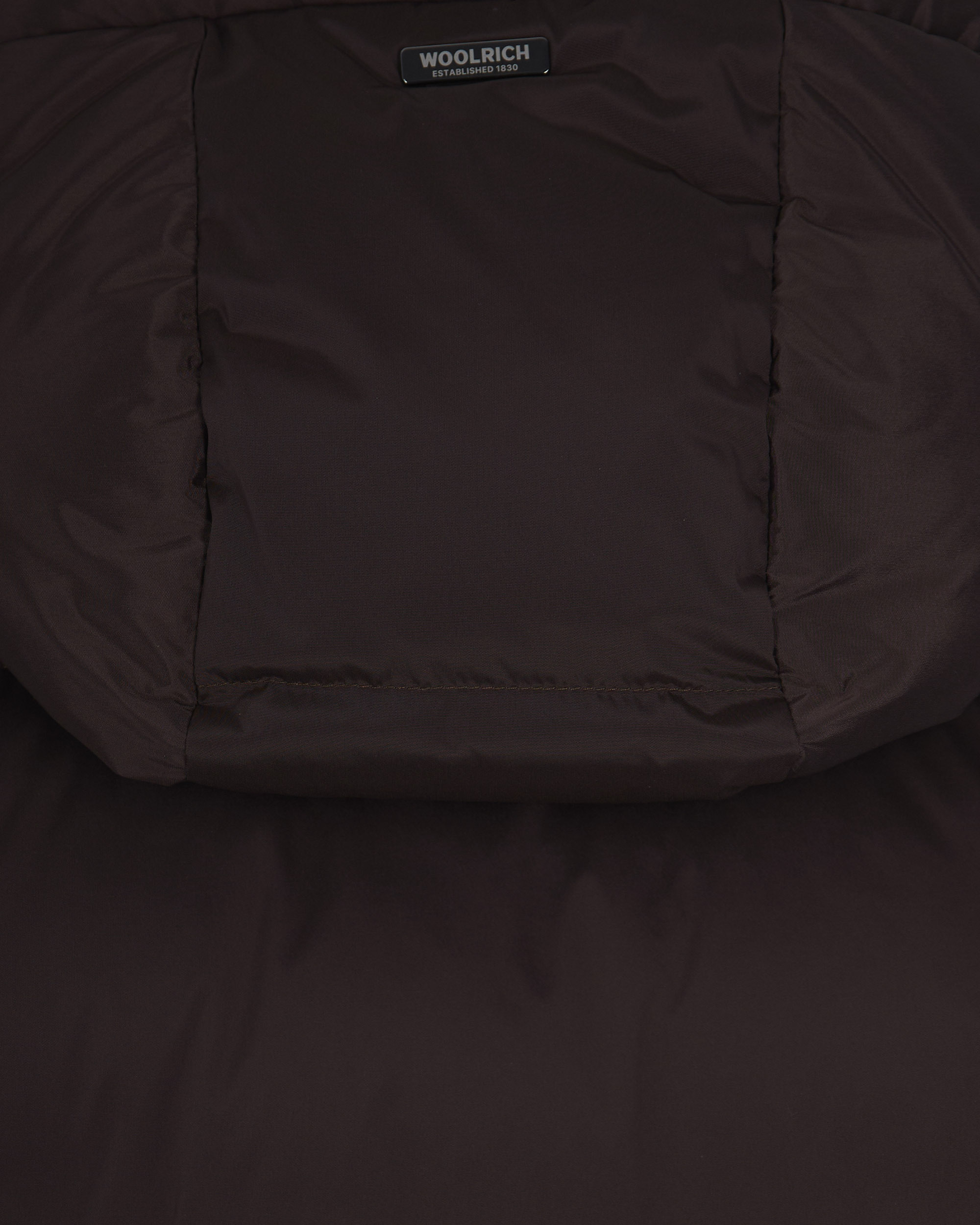Woolrich Hooded Down Jacket In Brown