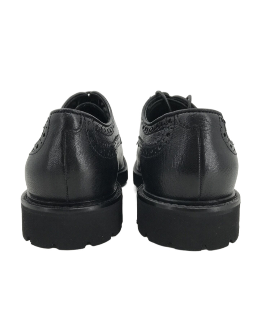 Emporio Armani Logo Business Casual Shoes In Black