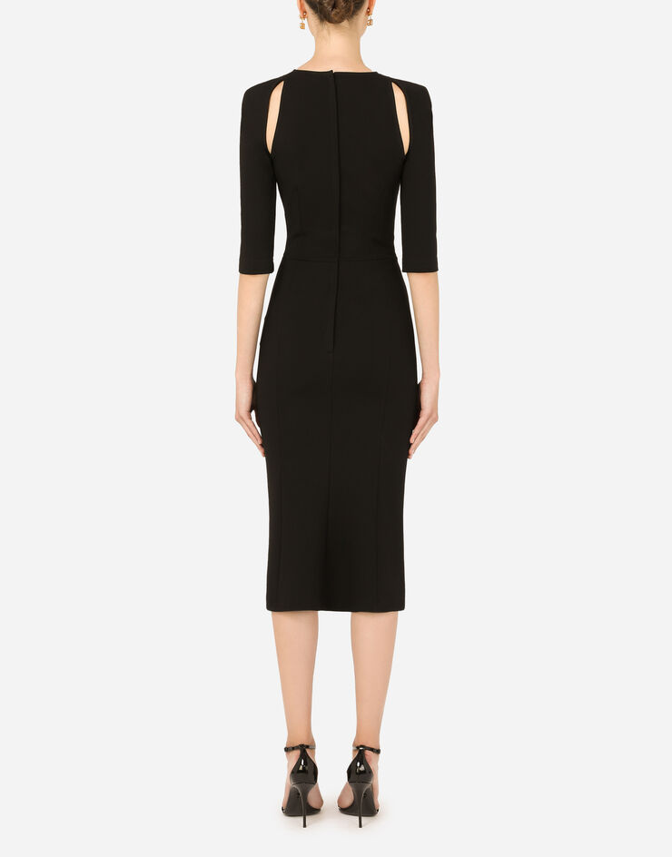 Dolce & Gabbana Cut-out Midi Dress In Black