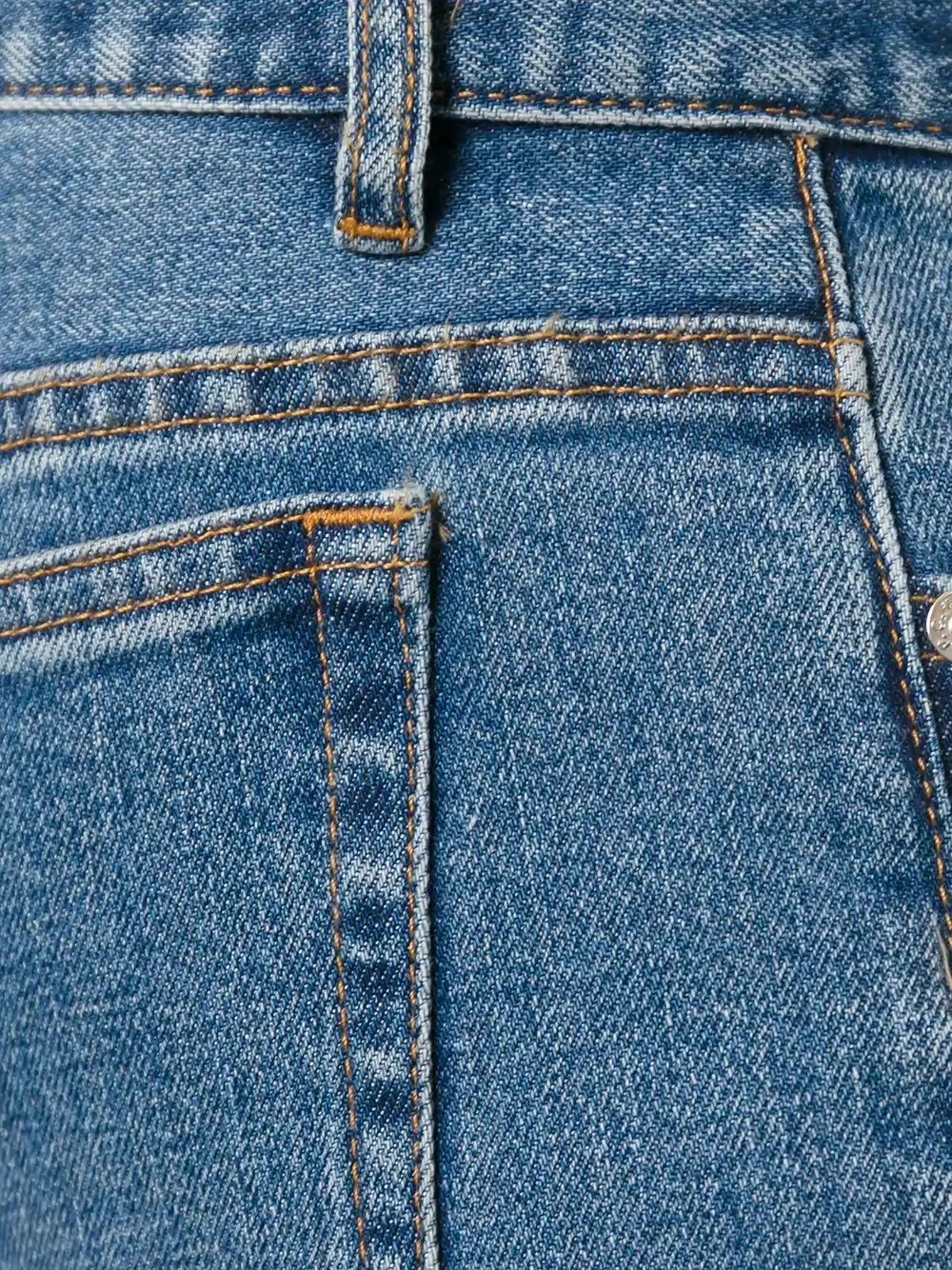 Apc Washed Effect Straight Leg Jeans In Blue