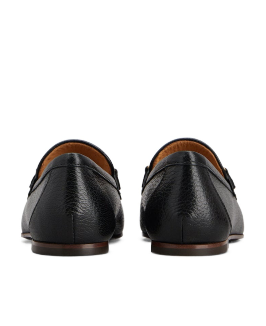Tod's Leather Loafers With Bow In Black