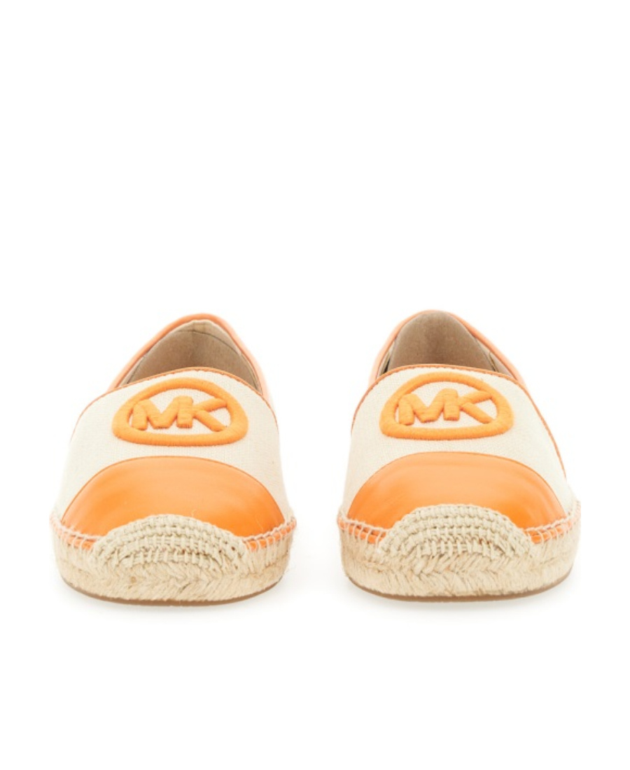 Michael Kors Monogram-embroidered Espadrilles In Nude