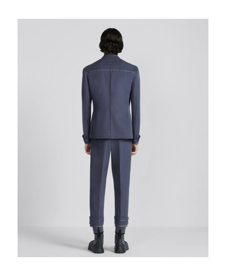 Dior Logo Dress Trousers In Blue