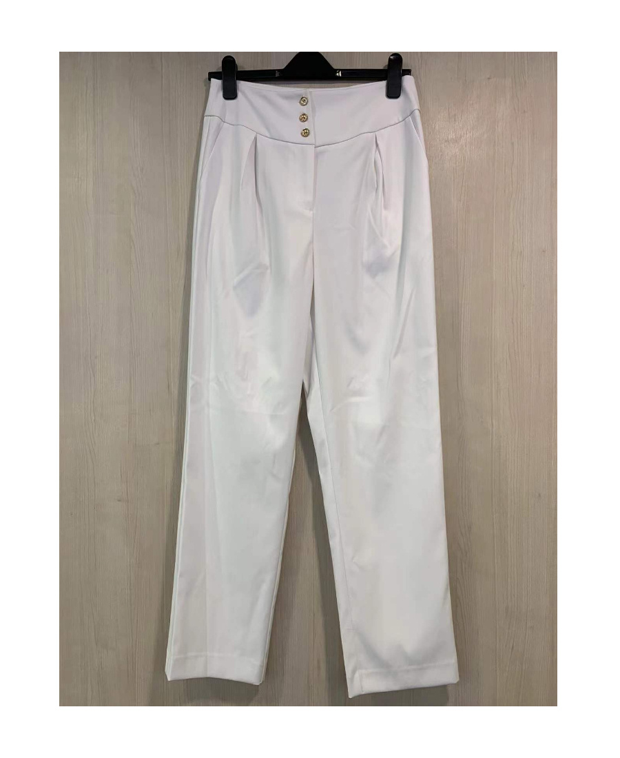Edward Achour Paris High-waisted Casual Pants In Gray