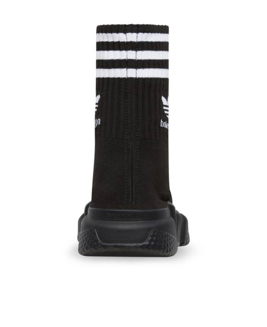 Balenciaga X Adidas Speed Sneakers In Black