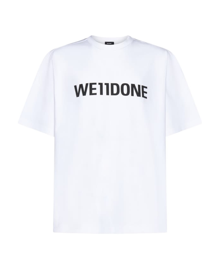 We11 Done Logo-print Short-sleeve T-shirt In Gray