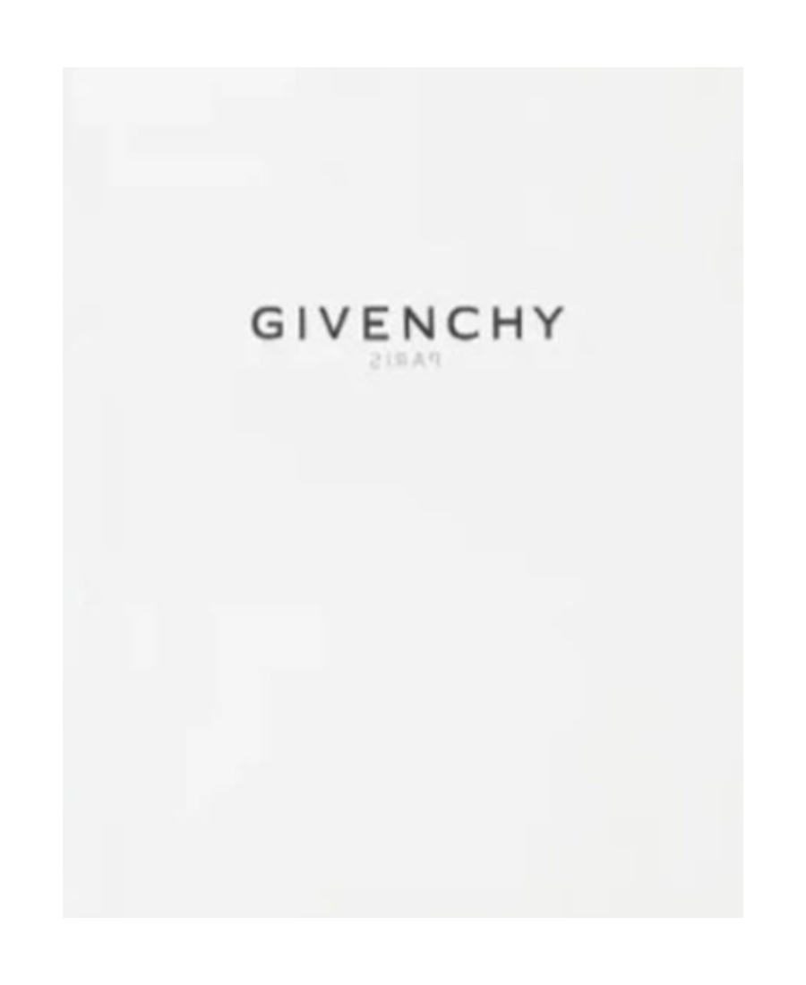 Givenchy White Crewneck T-shirt With Logo Print In Cotton Man In White