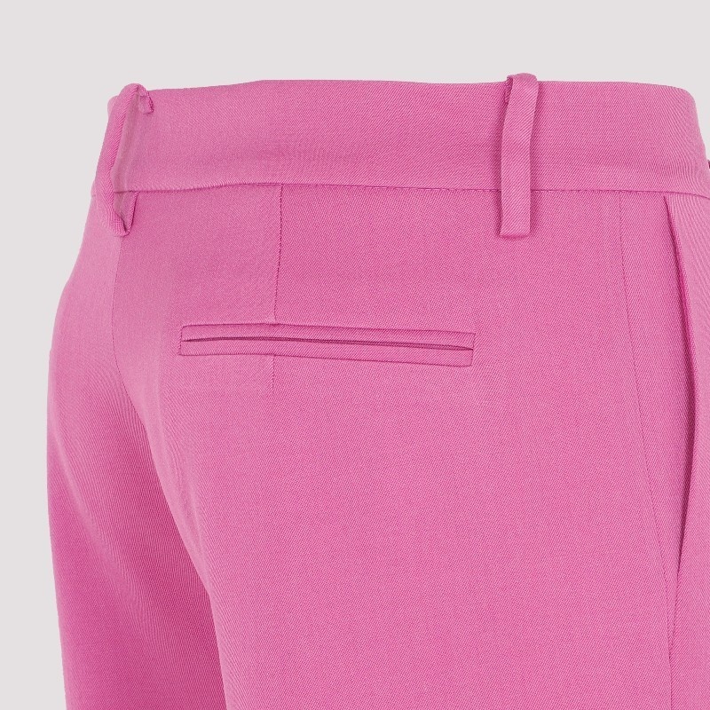 Magda Butrym Flared Wool Pants In Purple