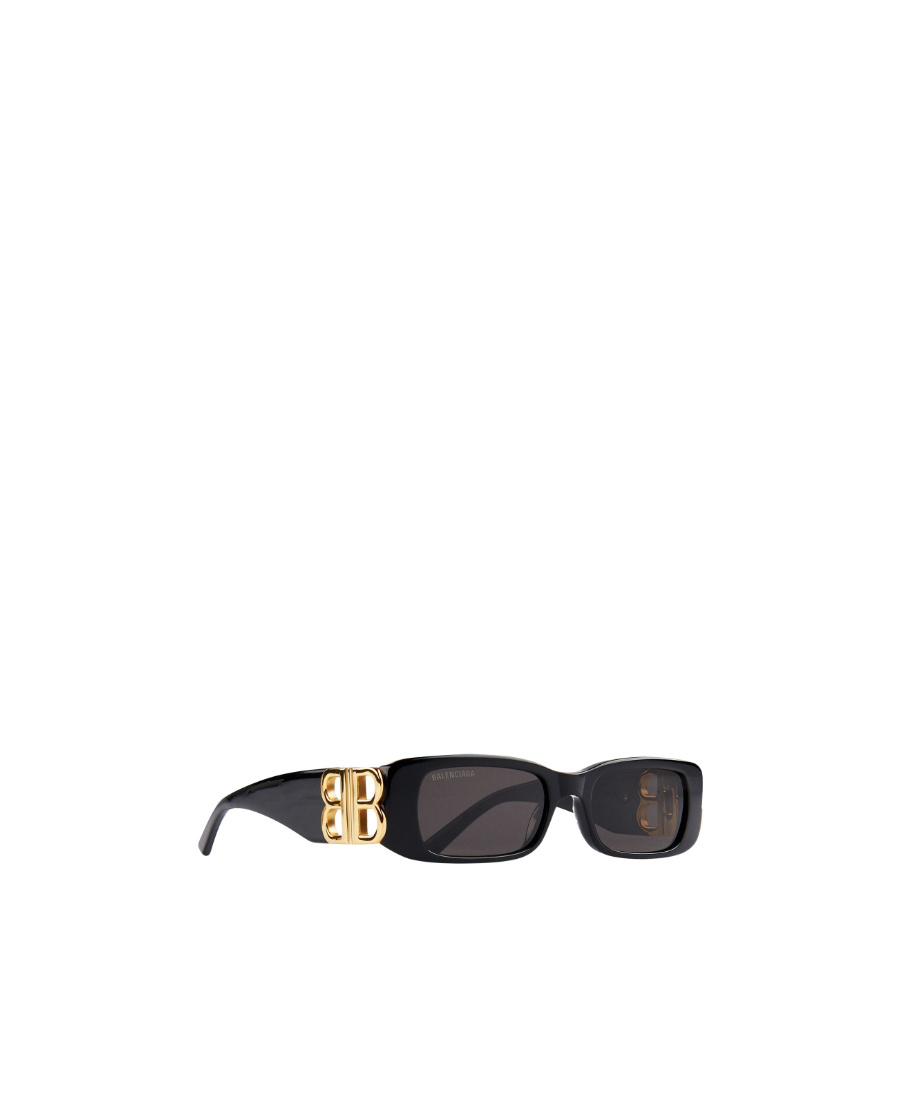 Balenciaga Rectangular Frame Bb Sunglasses In Black