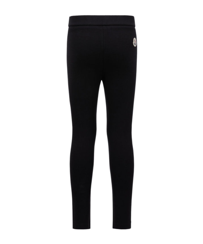 Moncler Logo Leggings In Black