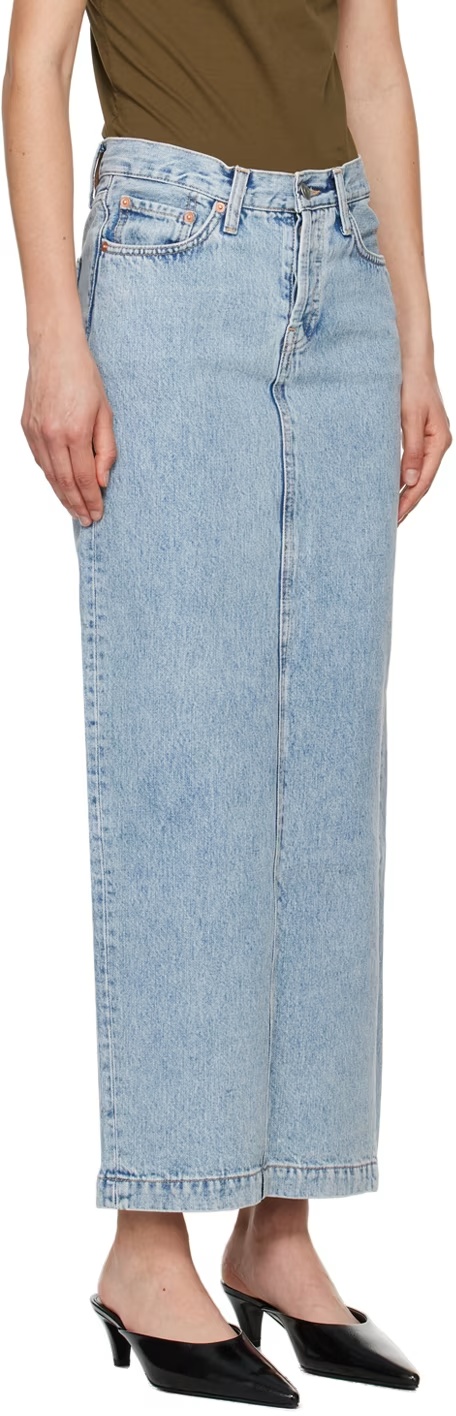 WARDROBE.NYC NON-ELASTIC DENIM SKIRT