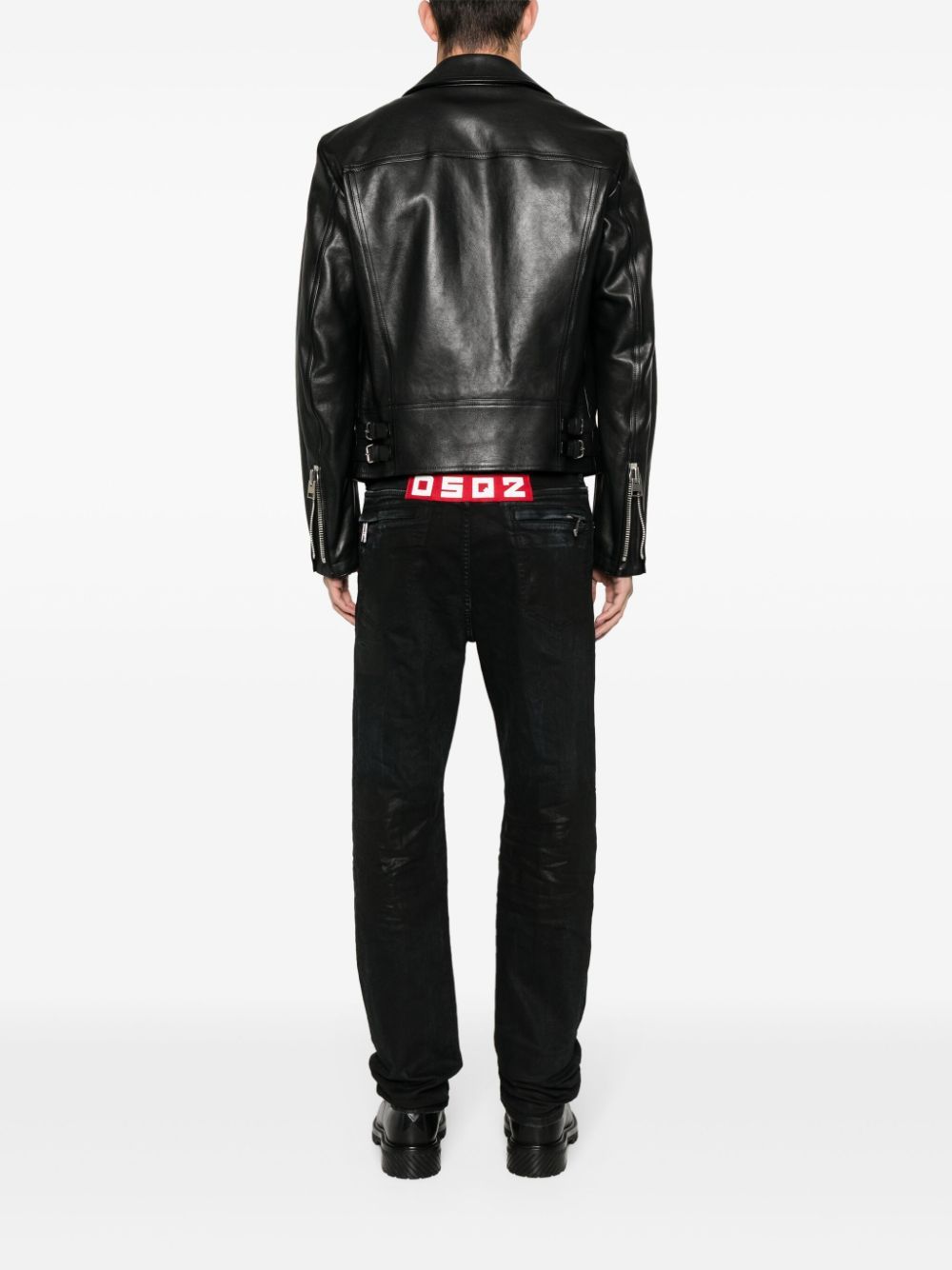 Dsquared2 Crystal-embellished Slim-cut Jeans In Black
