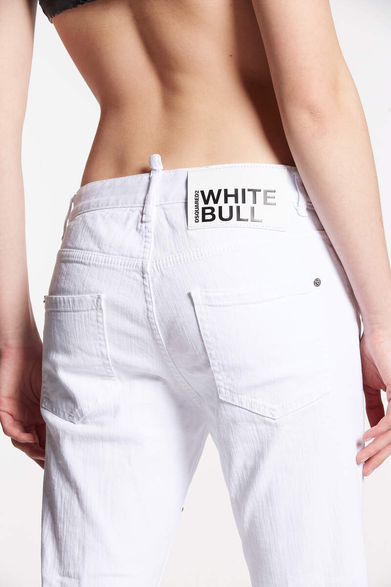 Dsquared2 Straight-leg Cropped Jeans In Multicolor