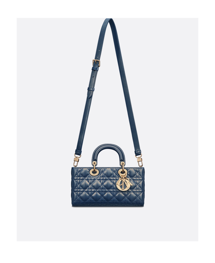 Dior Medium Lady D-joy Shoulder Bag In Blue