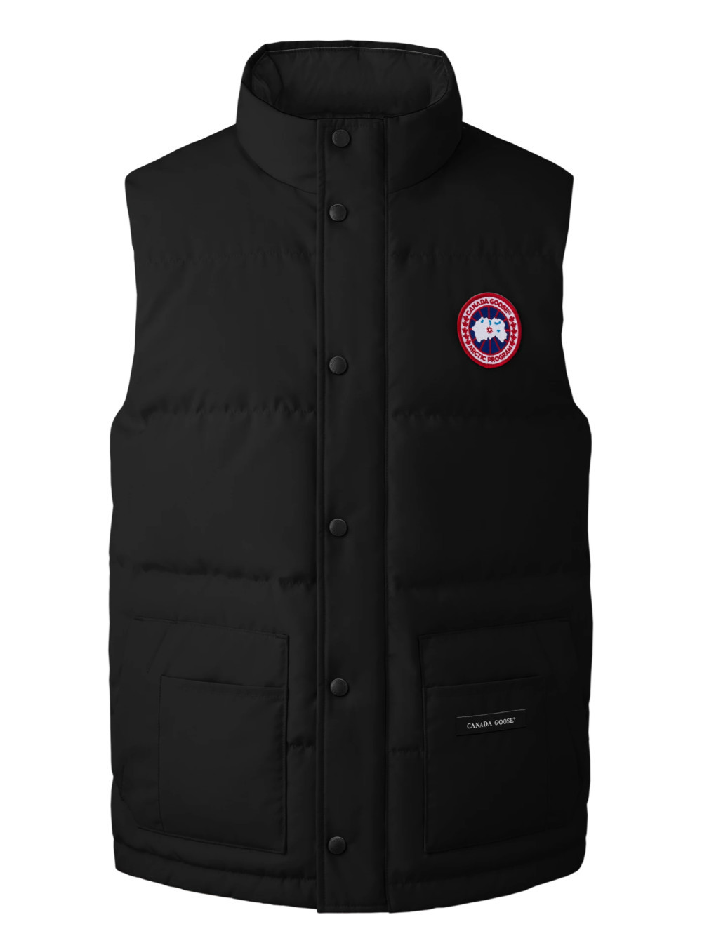 Canada Goose Black Polyester Blend Freestyle Sleeveless Down Jacket In Black