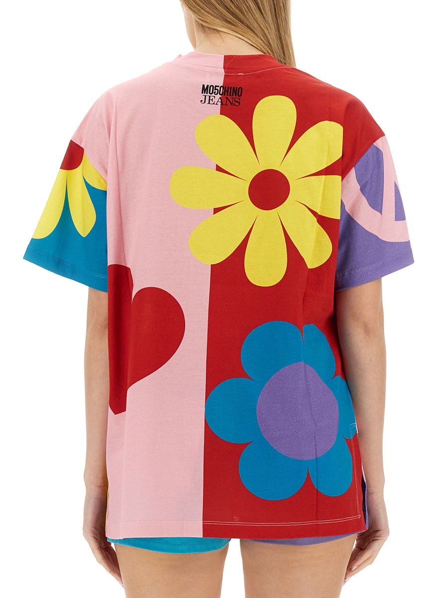 Moschino Short-sleeved T-shirt In Purple