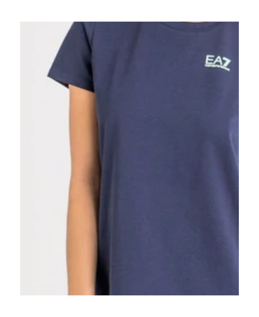 Emporio Armani Navy Blue Logo Dress In Blue