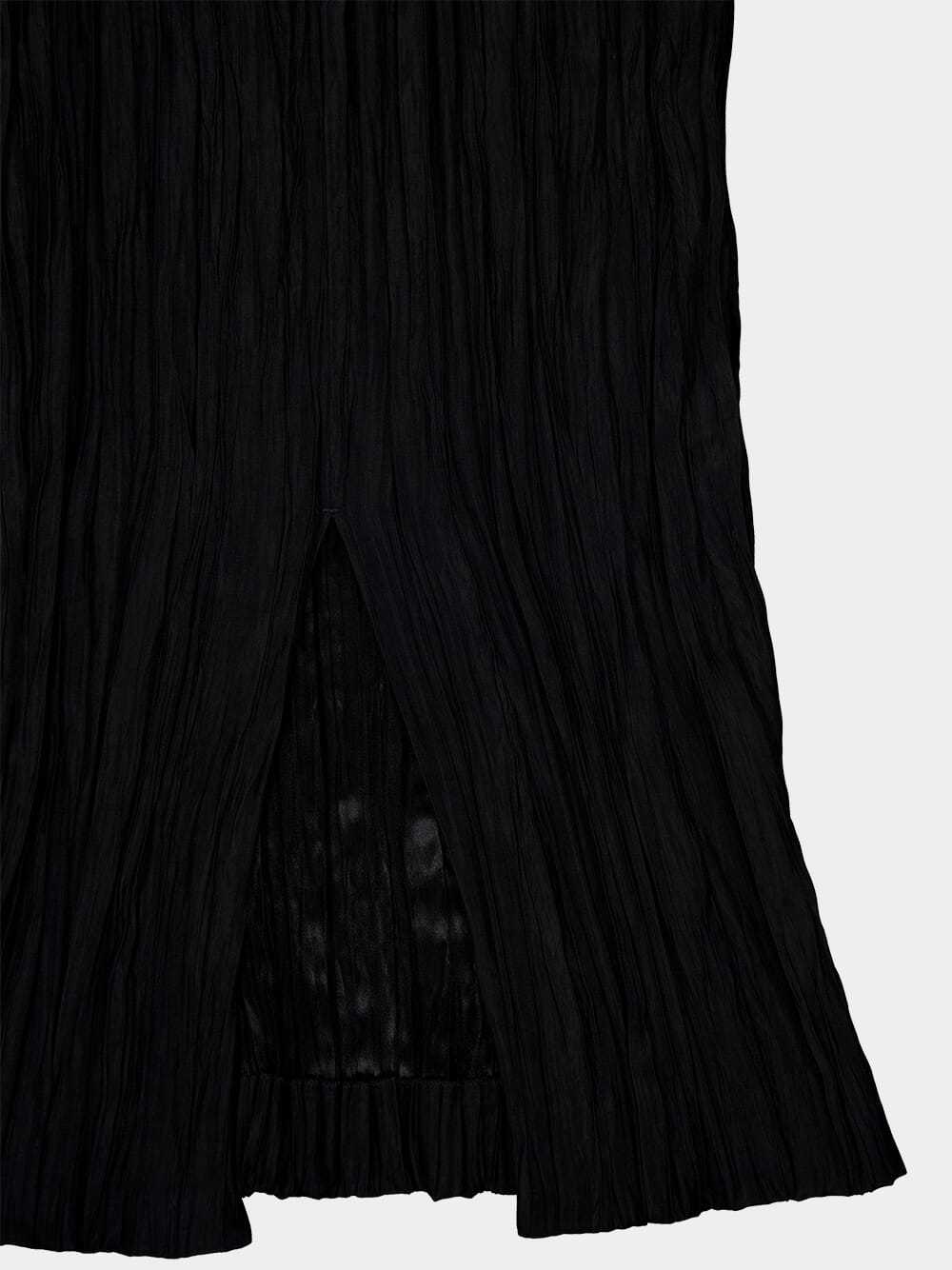 Altuzarra Carol Pleated Midi Dress In Black