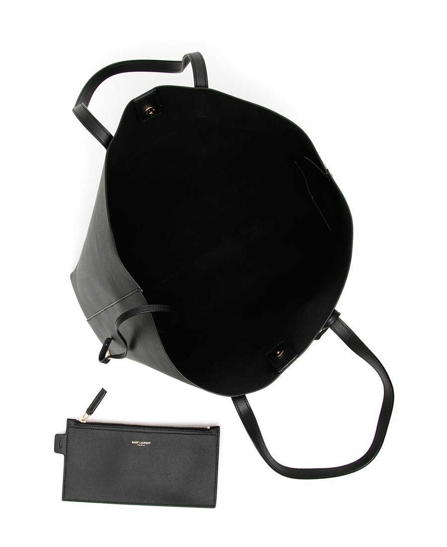 Saint Laurent Large Shopper Tote Bag In Black
