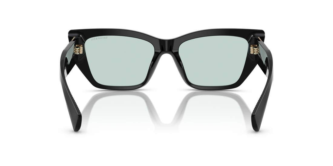 Tiffany & Co . Cat-eye Sunglasses With Light Azure Lenses In Green
