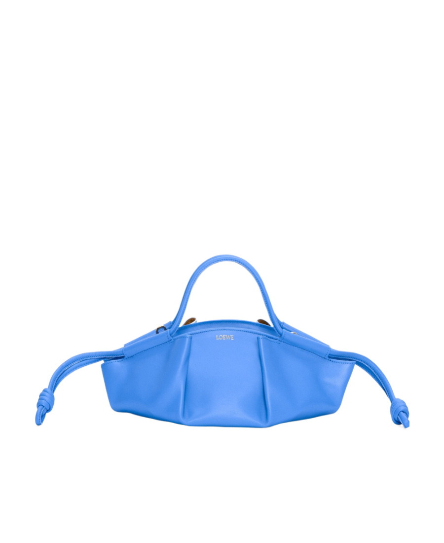 Loewe Small Paseo Logo Shoulder Bag In Blue