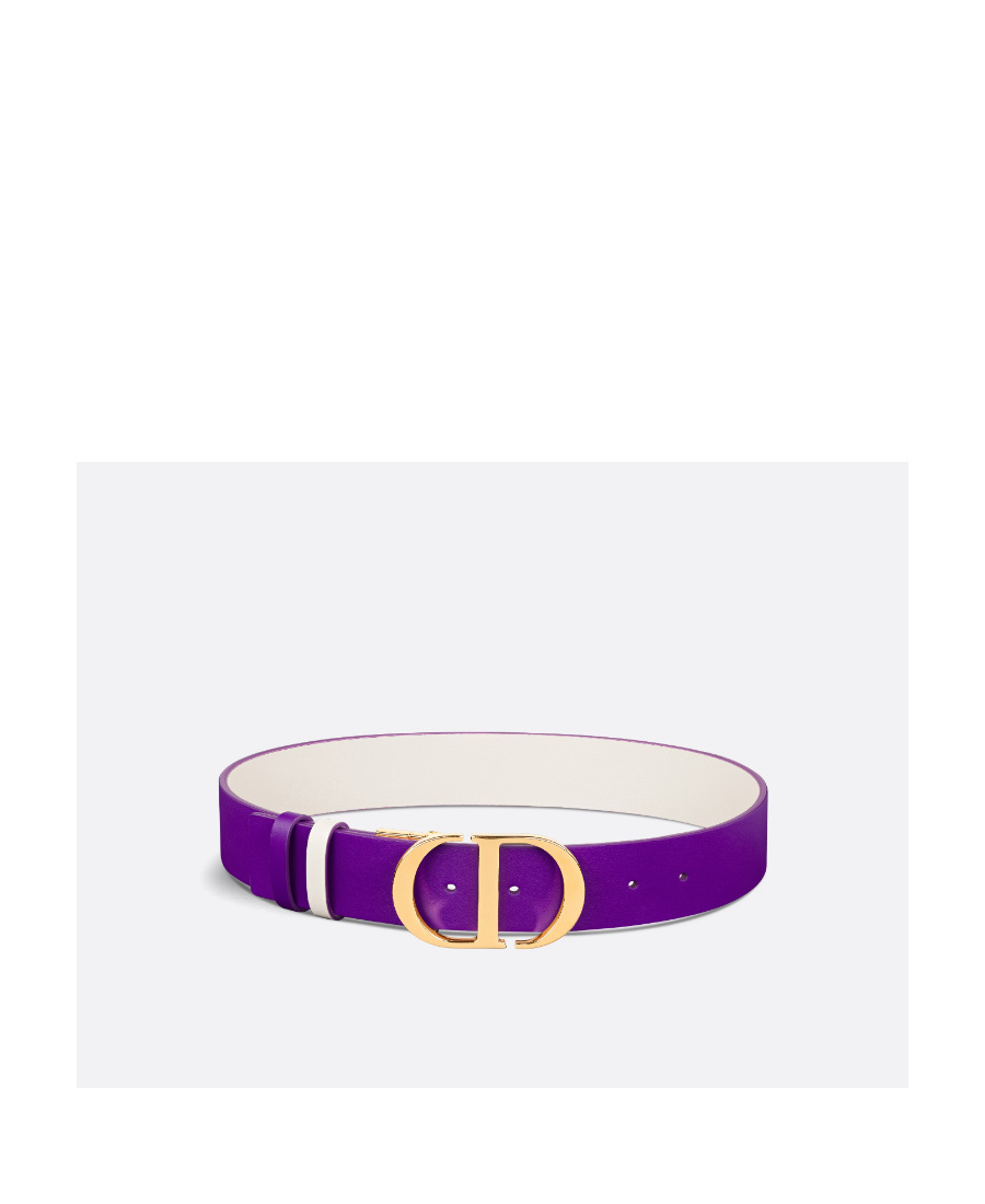 Dior 30 Montaigne Double-sided Belt In Purple
