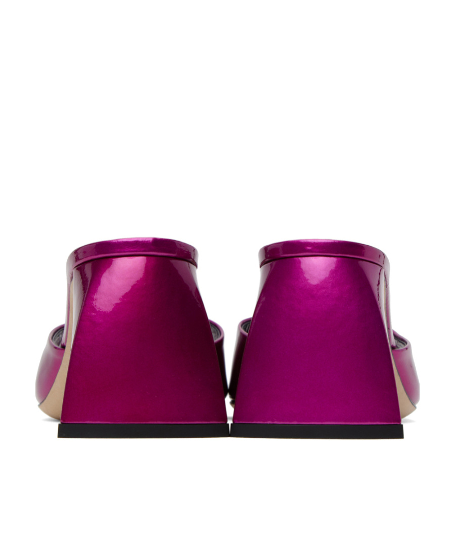 By Far Romy Open Toe High Heeled Sandals In Purple