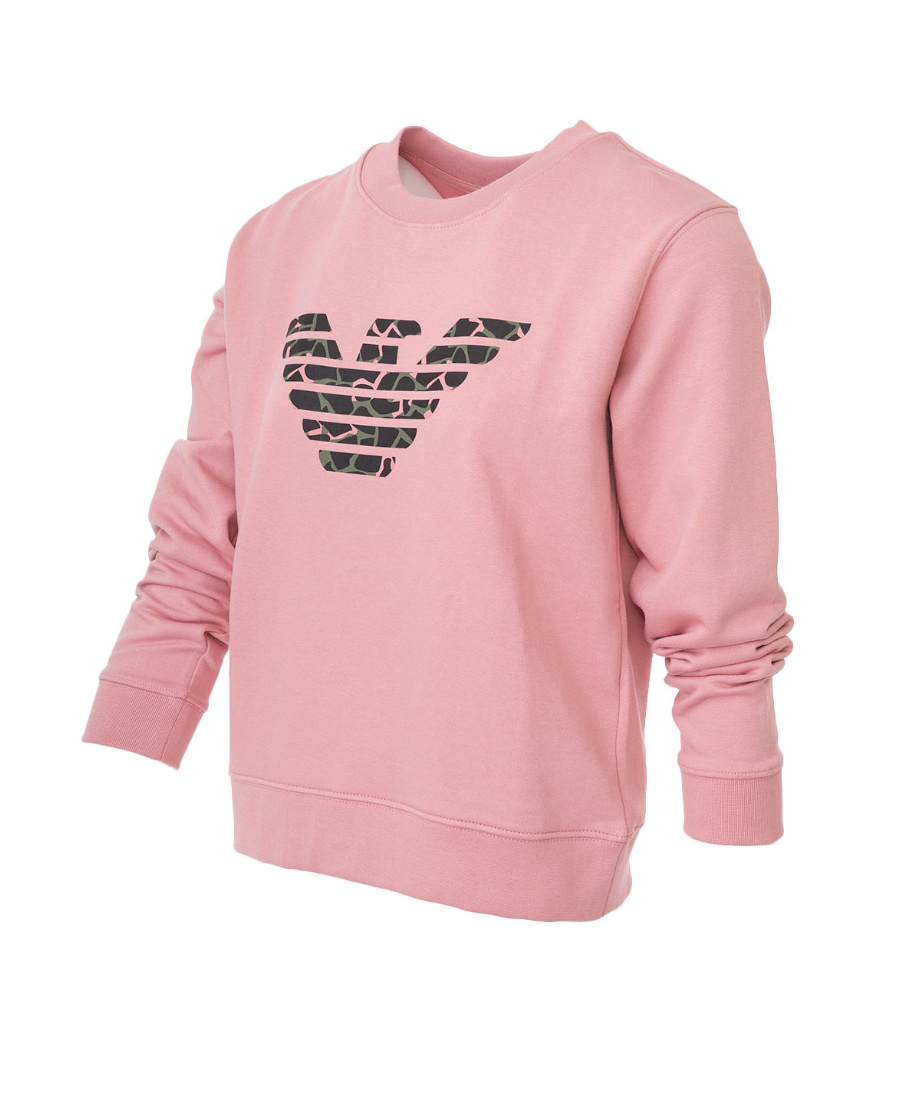 EMPORIO ARMANI ROUND-NECKED LOGO SWEATER