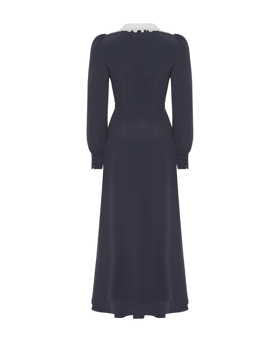 Alessandra Rich Long Sleeved Dress In Black