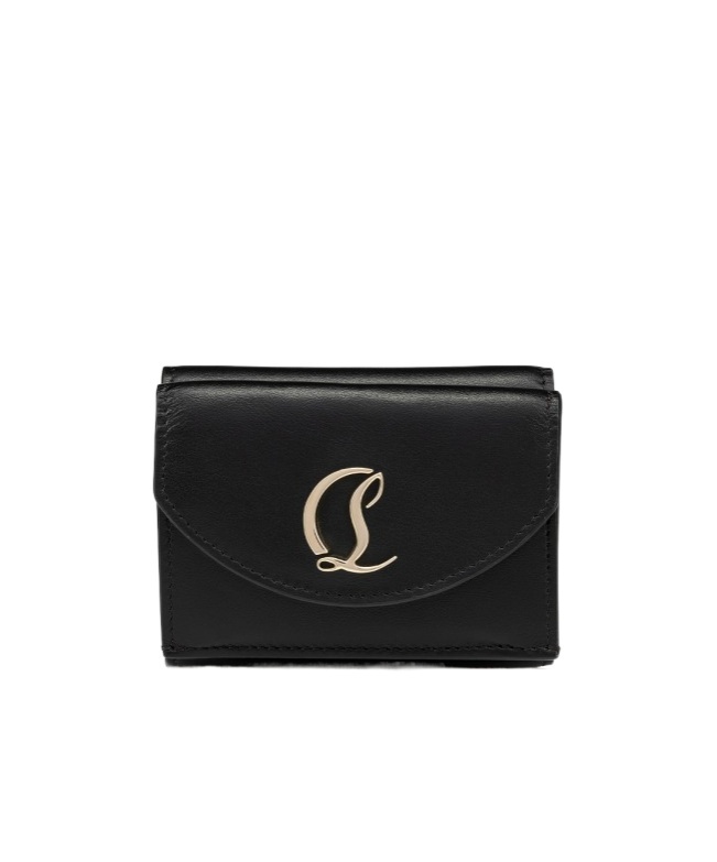 Christian Louboutin Loubi54 Mini Wallet In Black