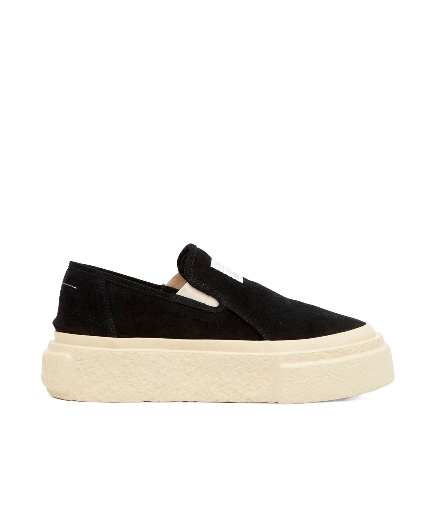 Shop Mm6 Maison Margiela Numbers-motif Slip-on Sneakers In Nude