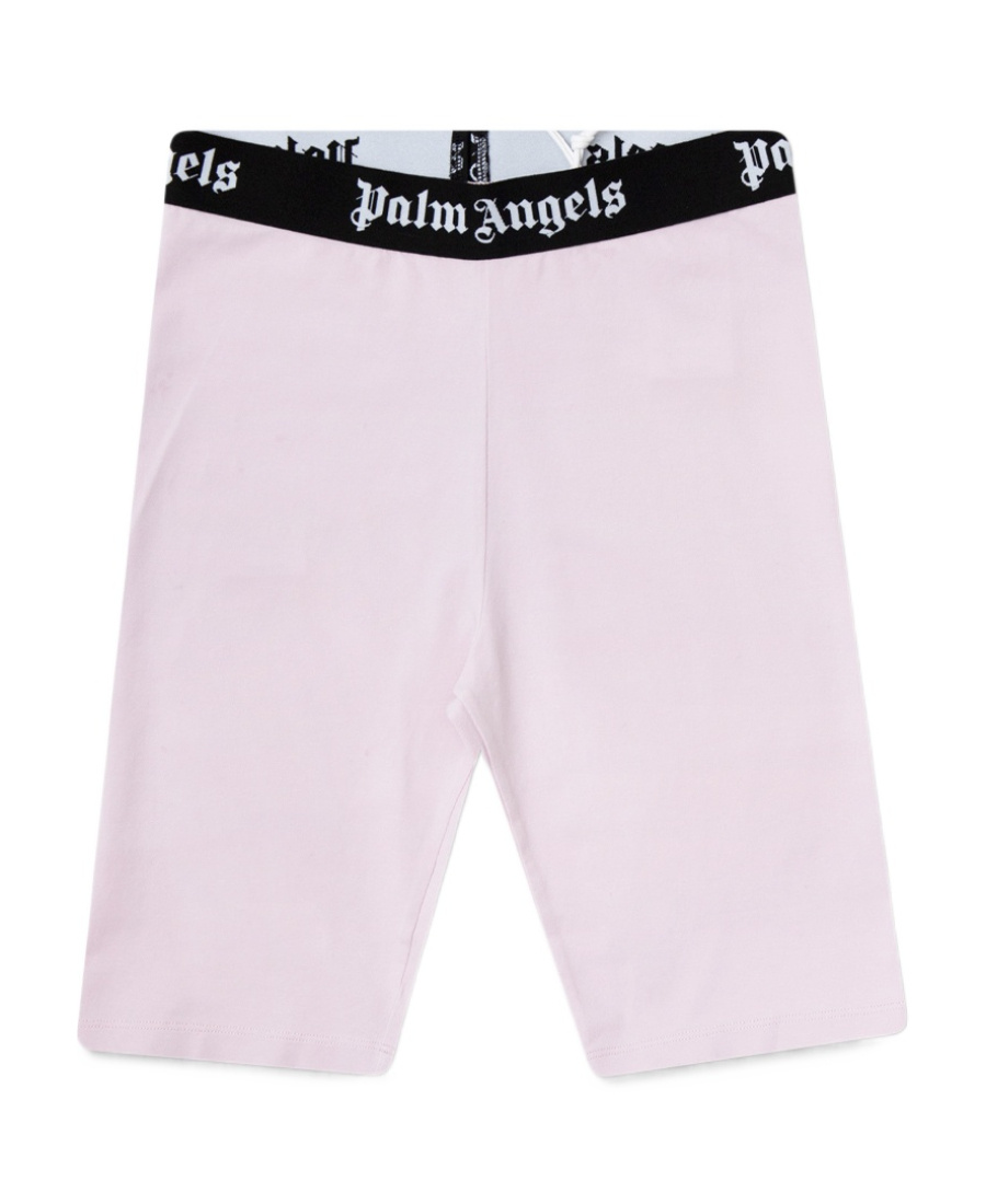 Palm Angels Logo-waistband Cycling Shorts In Purple
