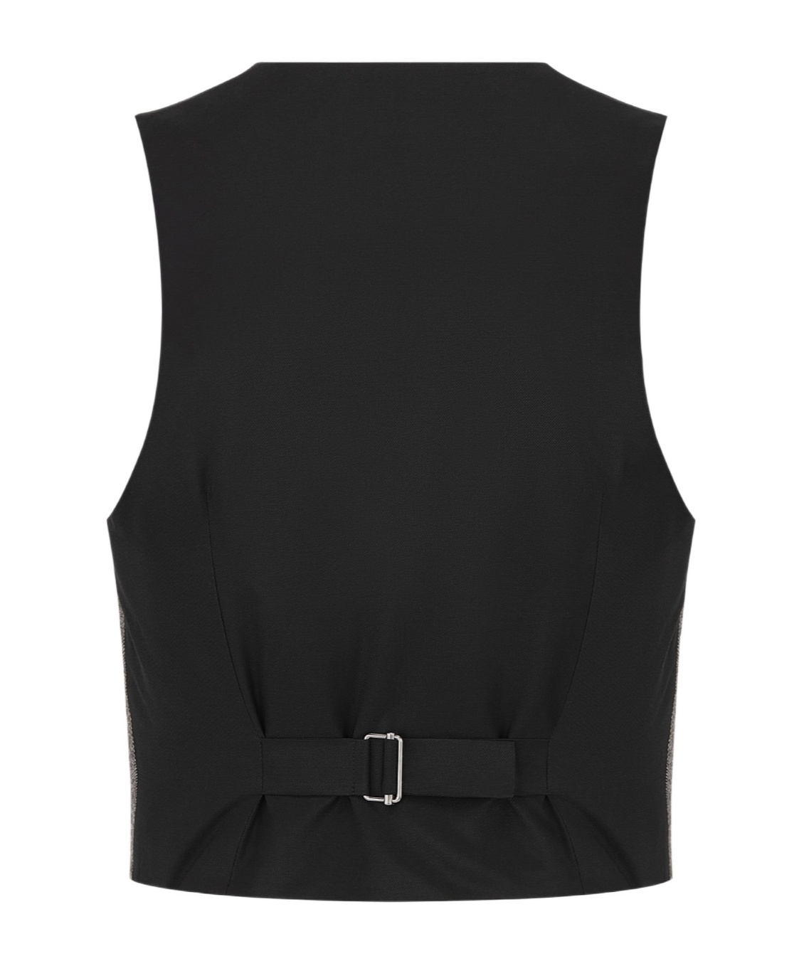 Shop Dior Button Wool Vest In Black