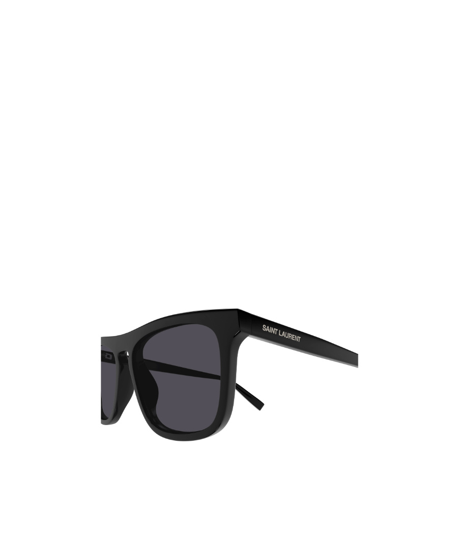 Saint Laurent Rectangle-frame Sunglasses In Black