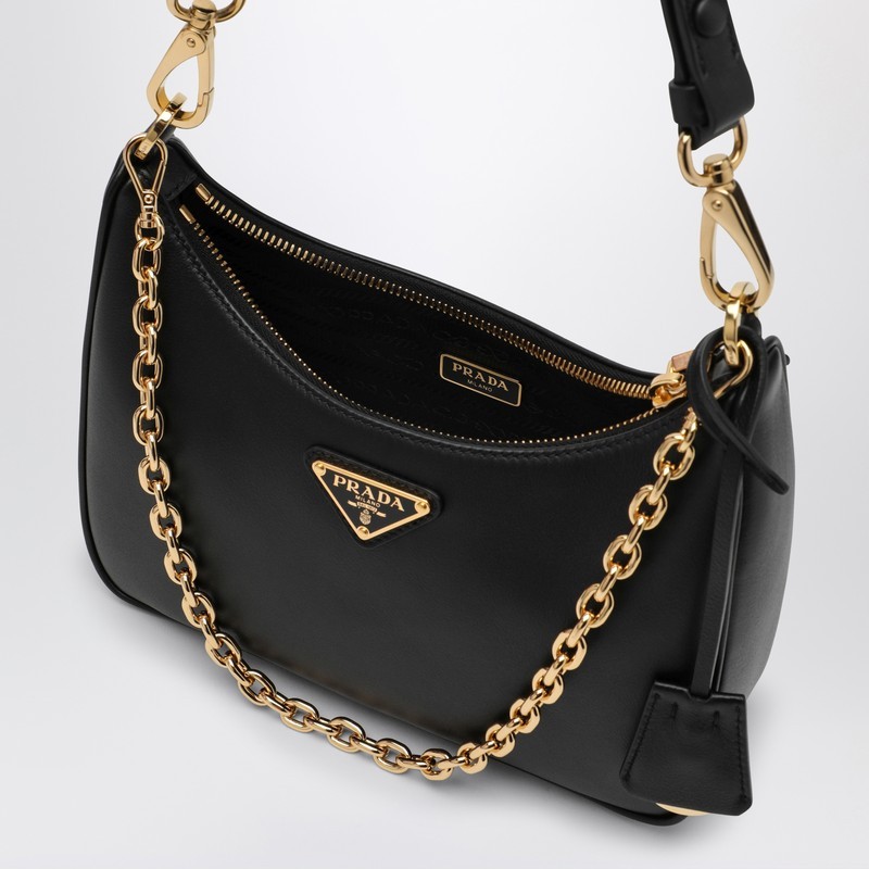 Prada Re-edition Shoulder Bag In Black
