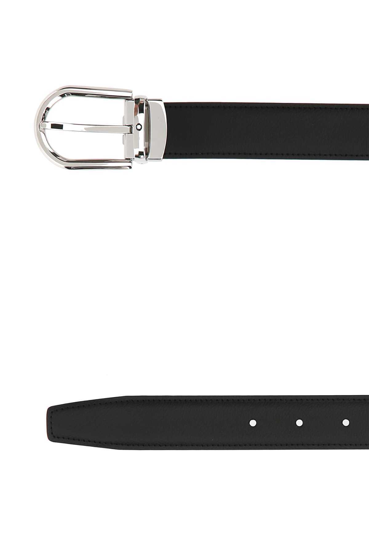 Montblanc Buckled Leather Belt