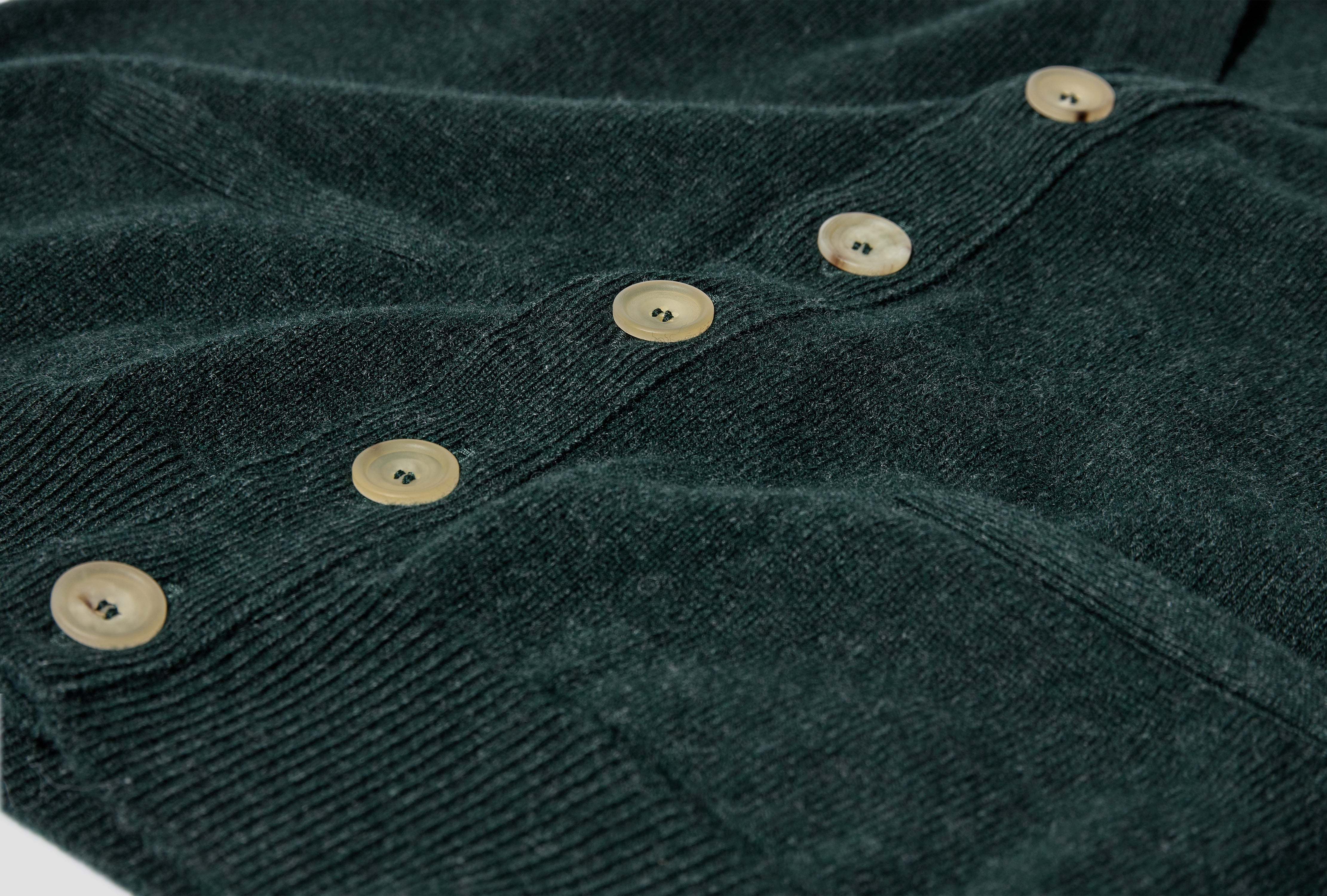 Drake's London Sleeveless Cardigan In Green
