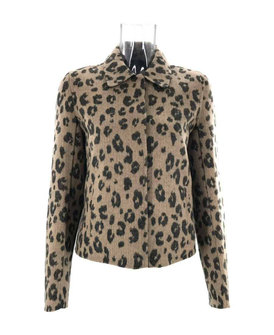 Max Mara Long-sleeved Lapel Casual Jacket In Multicolor