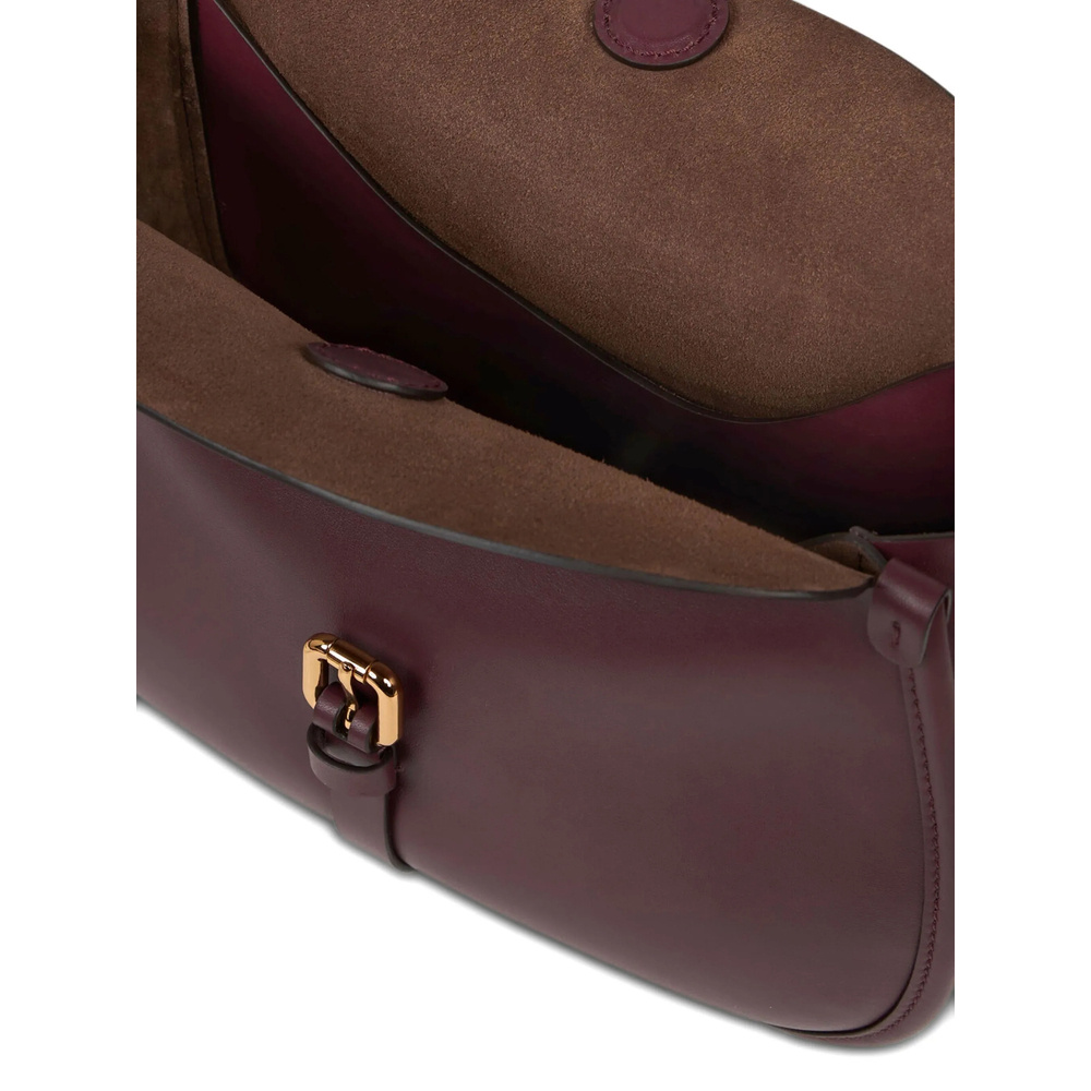 Etro Small Crossbody Bag With Adjustable Strap And Buckle Detail In Purple